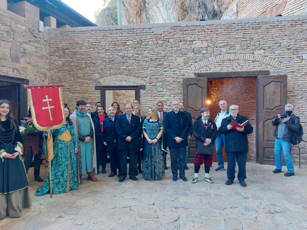 El homenaje al Conde Aznar en el Monasterio Viejo de San Juan de la Peña de Jaca.