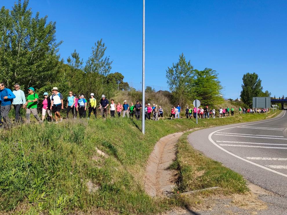 Marcha por la vía verde de Barbastro a Castejón del Puente. 8 de mayo.