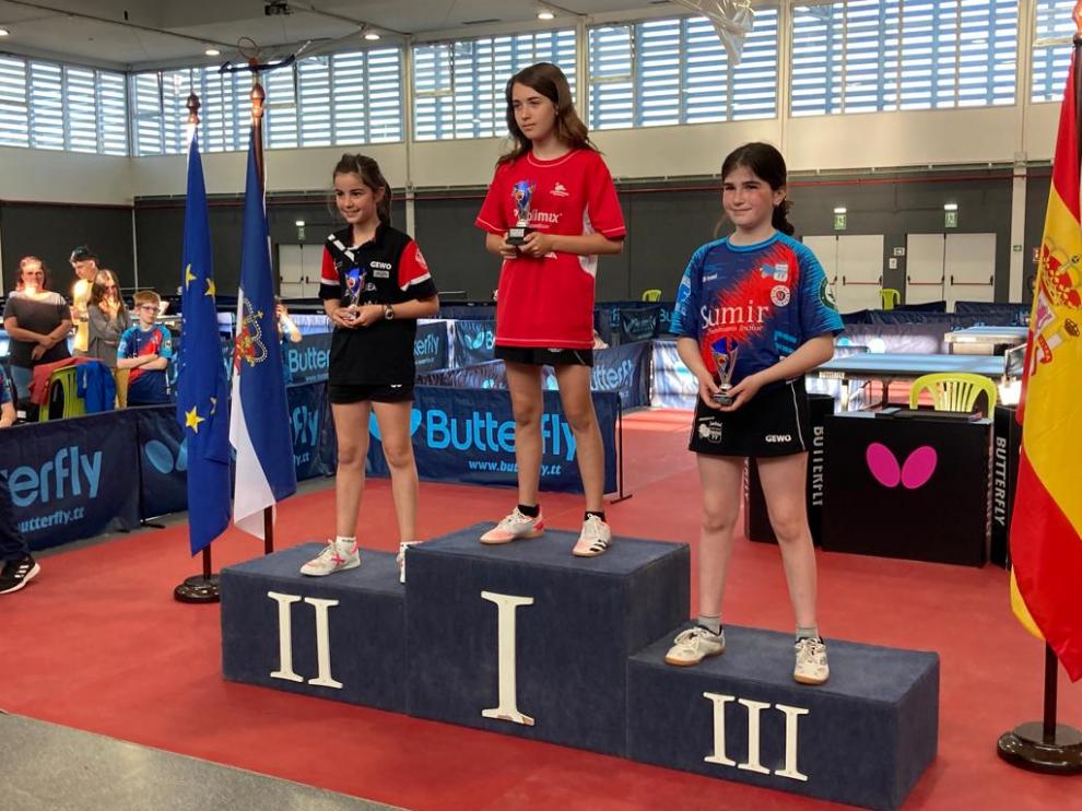 Podio alevín femenino