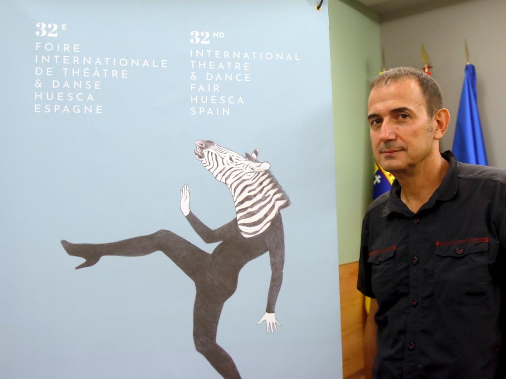 Javier Brun, en la presentación de una de las últimas ediciones de la Feria de Teatro.