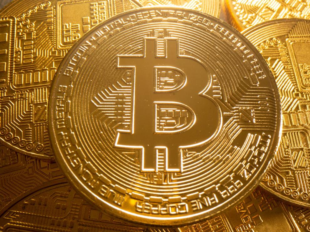 Representación de una moneda virtual.