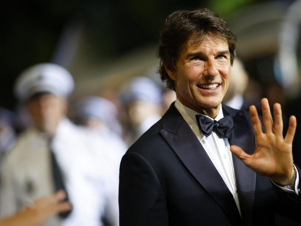 Tom Cruise a su llega a las 75ª edición del Festival de Cannes.