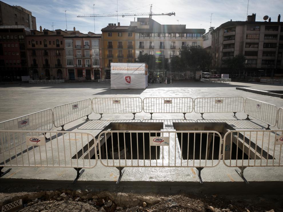 La plaza de Salamero de Zaragoza, en septiembre de 2021.