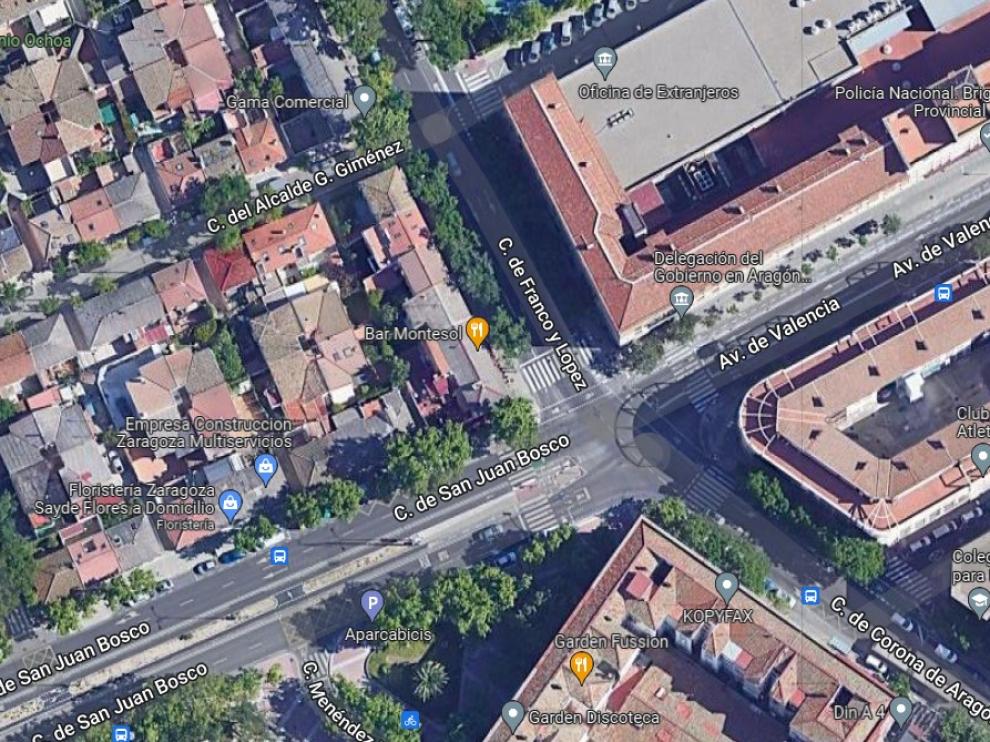 La pelea sucedió en la calle Franco y López, en la zona universitaria.