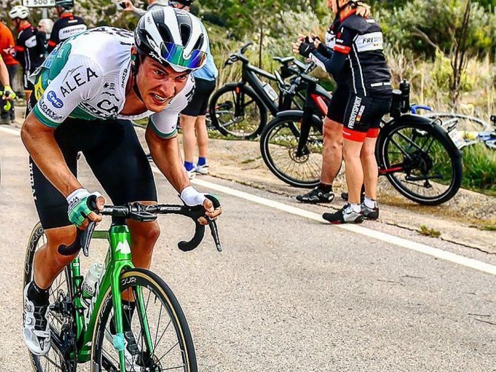Fernando Barceló, tercero en la penúltima etapa de la Vuelta a Eslovenia.