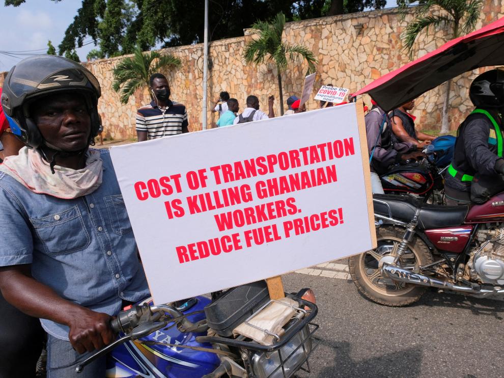 FILE PHOTO: Protest over economic hardships in Ghana