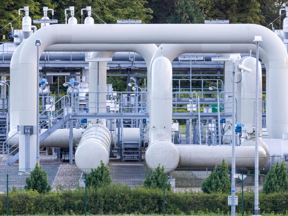 Estación de recepción de gas del gasoducto Nord Stream I en el norte de Alemania.