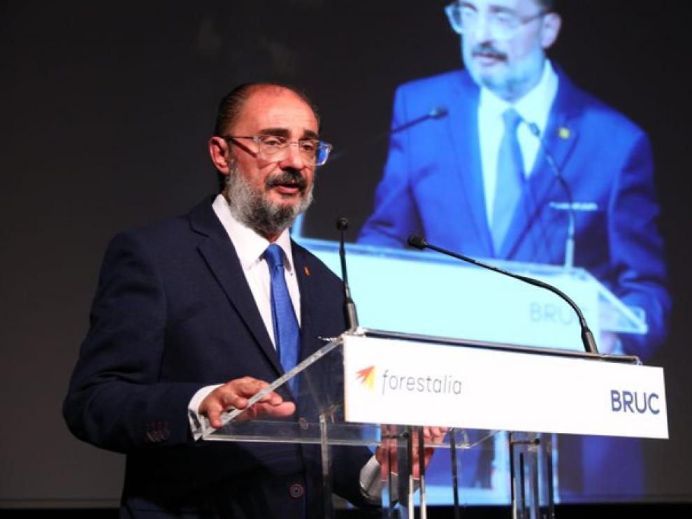 El presidente aragonés, Javier Lambán, este jueves.