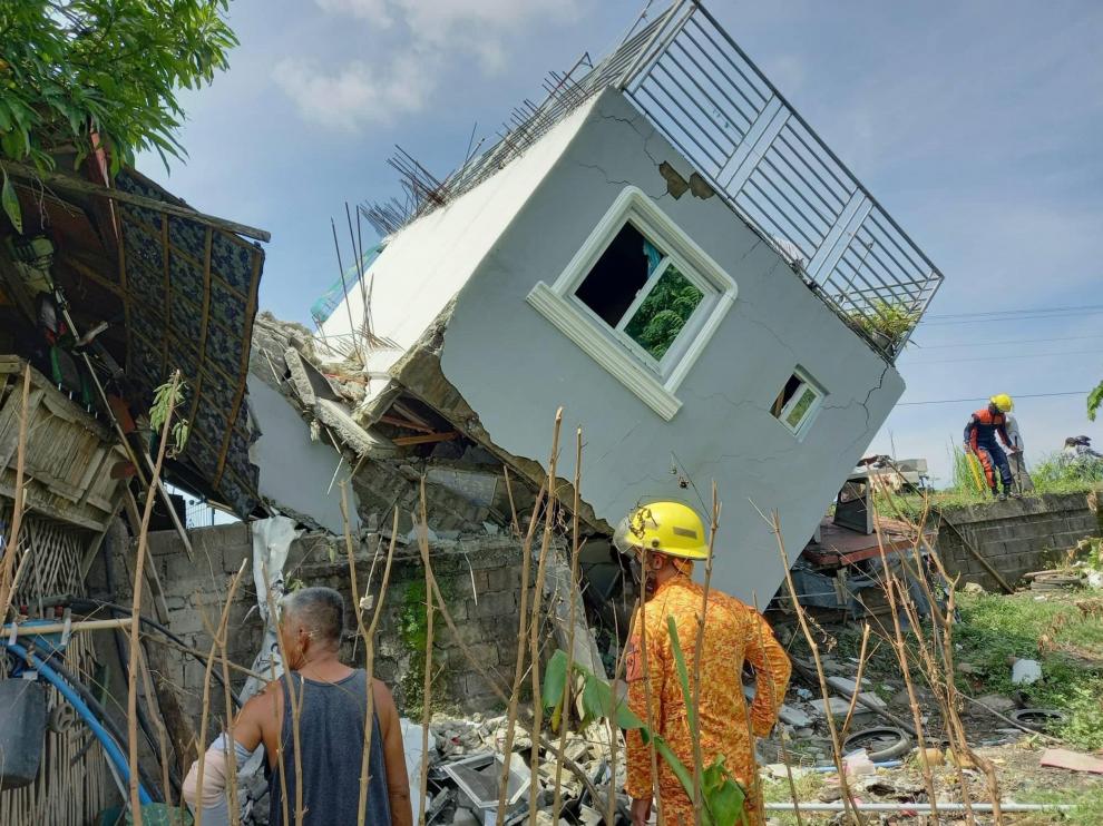Daños en un edificio en Santiago, en la provincia de Abra PHILIPPINES EARTHQUAKE