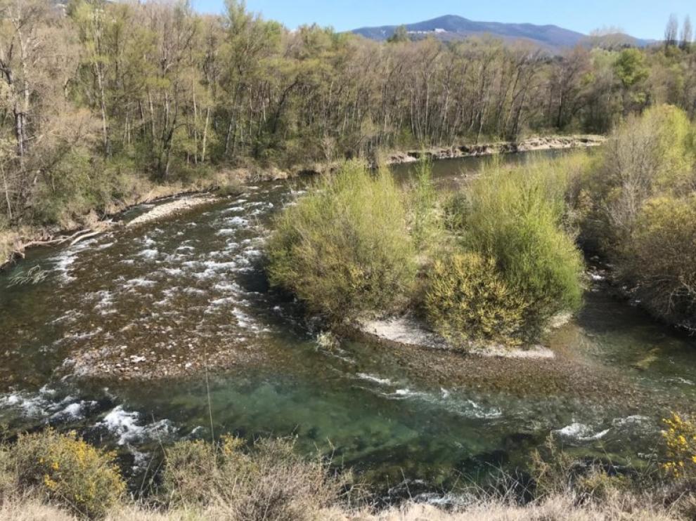 Meandro del rio Aragón