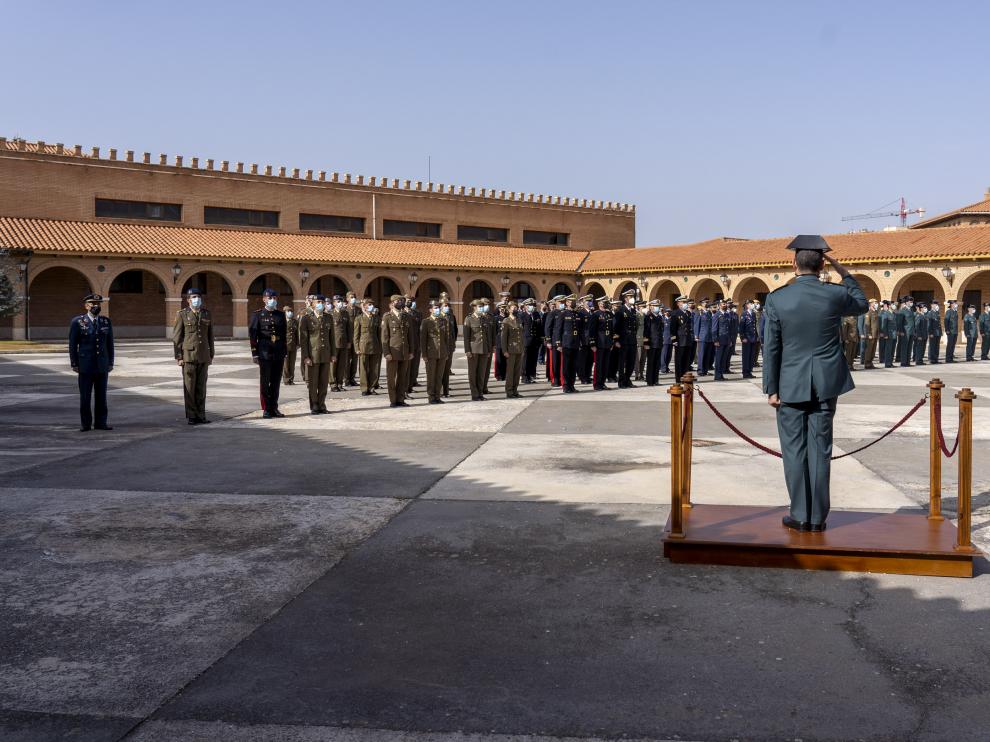 Imagen de archivo de un acto oficial en la Comandancia de la Guardia Civil en Teruel.