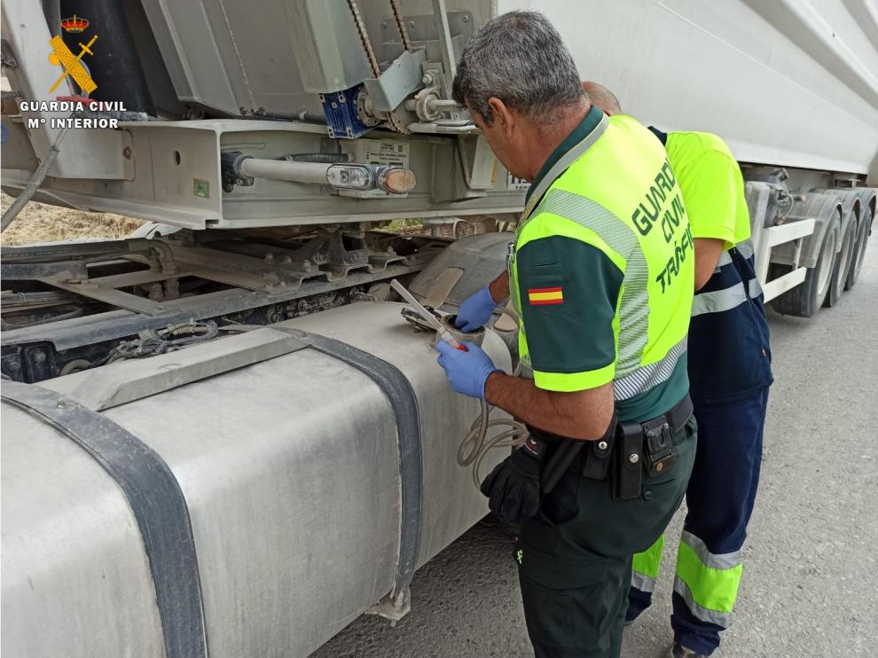 La Guardia Civil hace controles aleatorios.