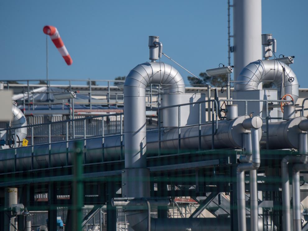 Instalaciones en Alemania del gasoducto Nord Stream I, que envía gas desde Rusia.
