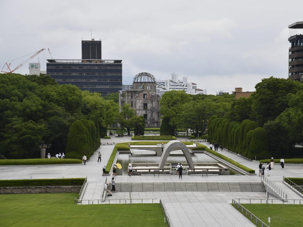 Vista desde el Museo de la Paz en Hiroshima.