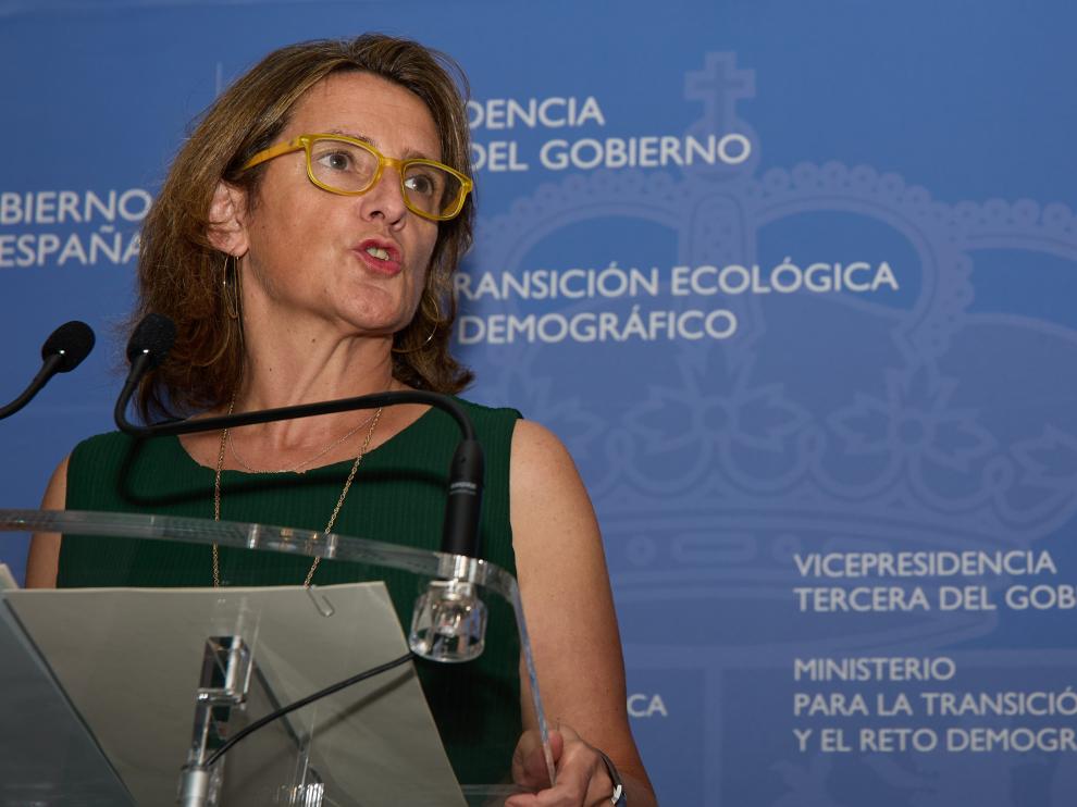 Teresa Ribera, ministra para la Transición Ecológica y Reto Demográfico, este lunes.