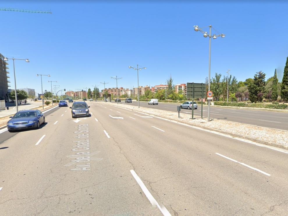 Avenida de la Ciudad de Soria en Zaragoza.