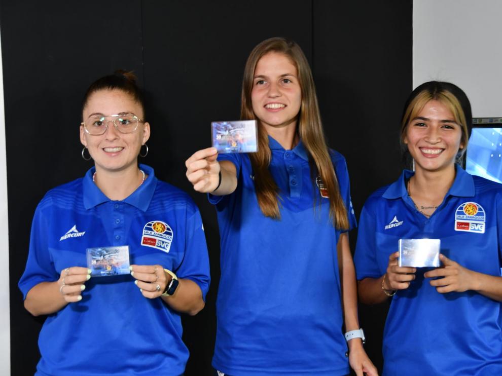 Laura Boix, Mirian Ruiz y Melissa Jaimes en la presentación de '30 años de ilusión'.