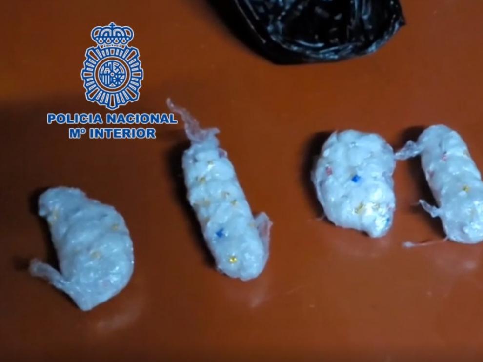 Parte de la droga incautada por los agentes de la Udyco.