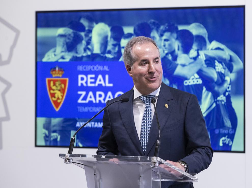 Jorge Mas, durante una comparecencia ante la prensa en Zaragoza.