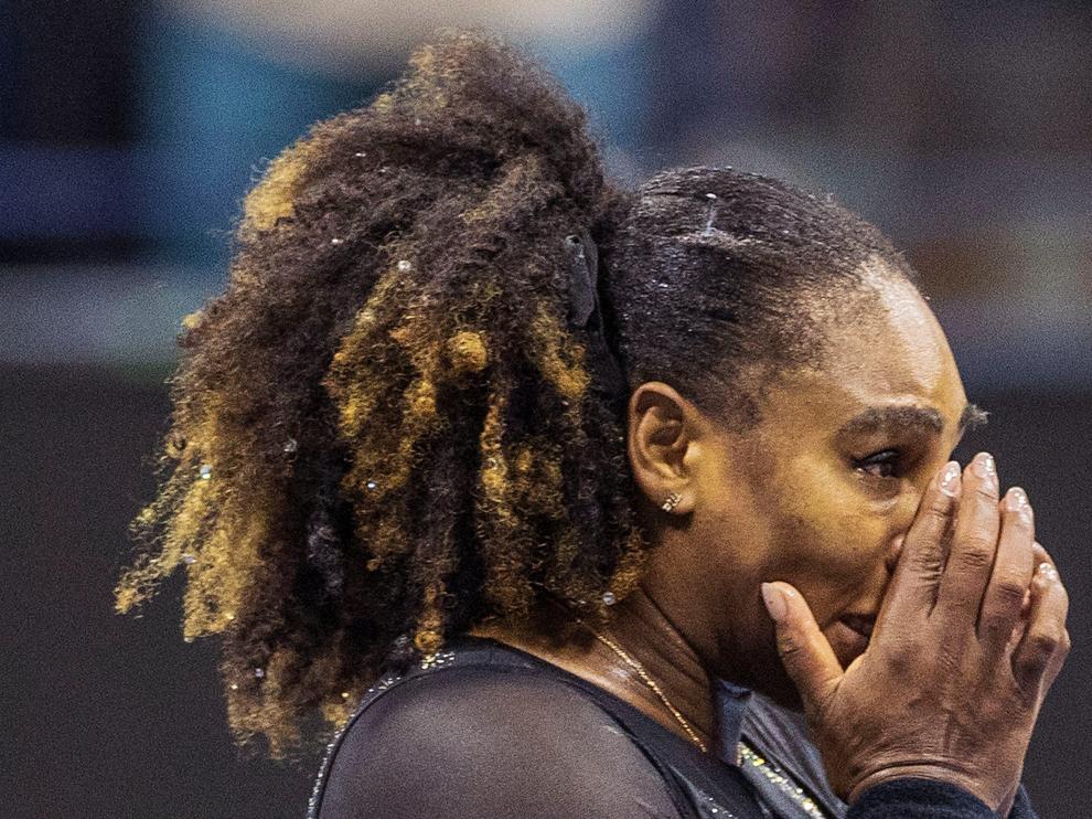 Serena Williams se emociona en el que pudo ser su último partido.