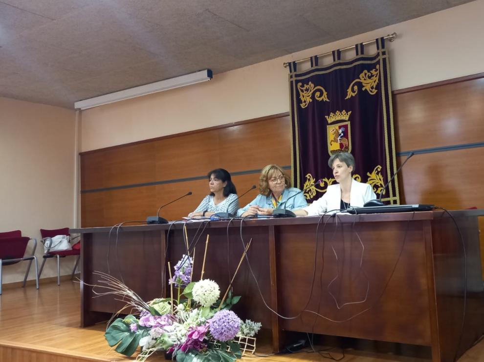 Las concejales Ana Vicén, Julia Olivas y Yolanda Júlvez han realizado el balance de las Fiestas de la Virgen de la Peña