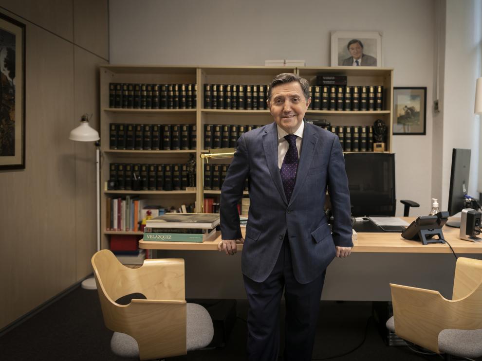 El periodista y locutor radiofónico Federico Jiménez Losantos, en su despacho madrileño