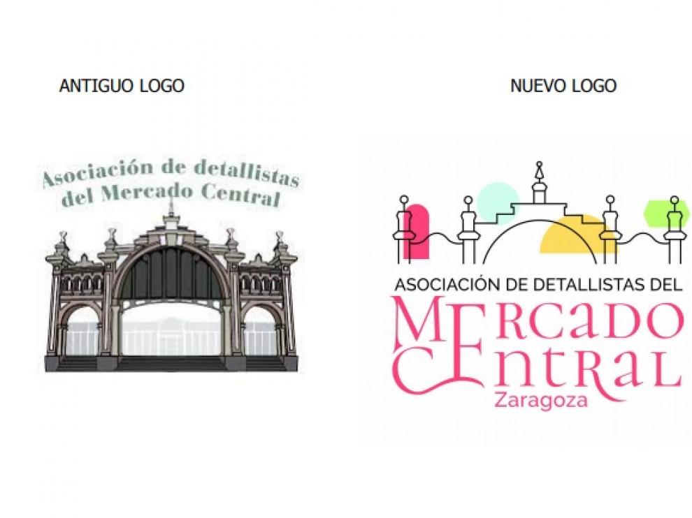 Antiguo y nuevo logo del Mercado Central