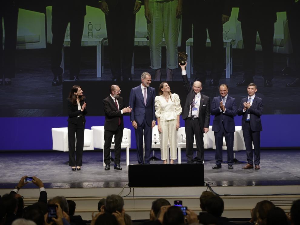 El rey Felipe VI, en el Congreso Mundial de Medios de WAN-IFRA en Zaragoza