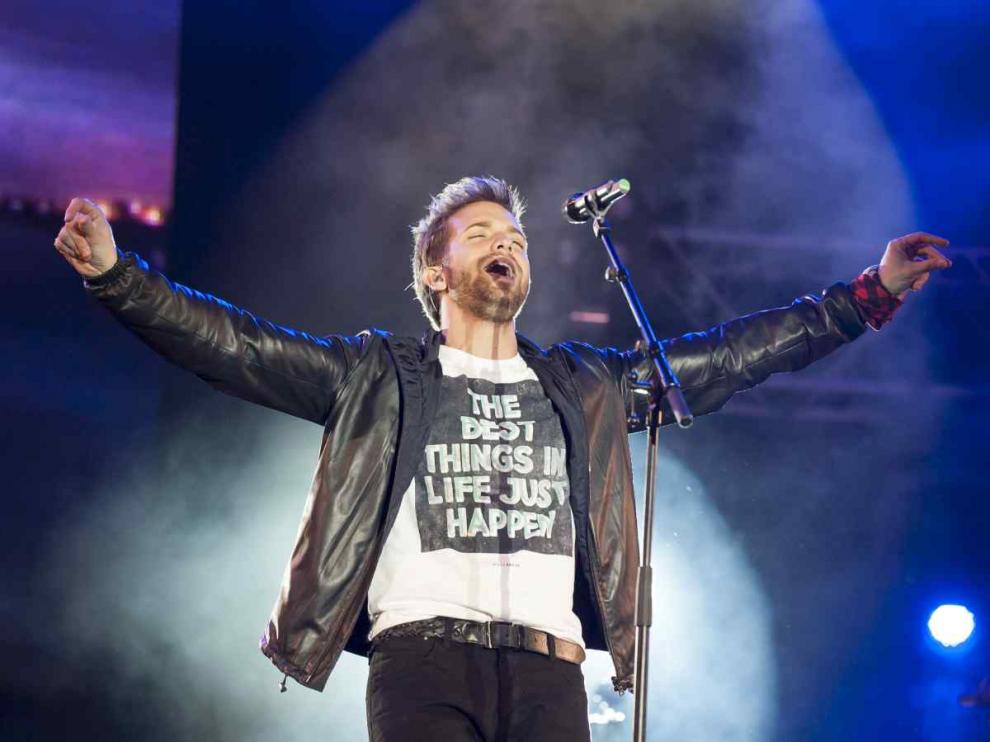 Concierto de Pablo Alborán en la plaza del Pilar de Zaragoza