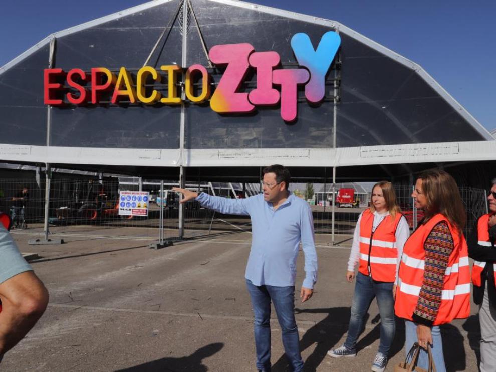 Presentación de los servicios especiales por las Fiestas del Pilar de Zaragoza.