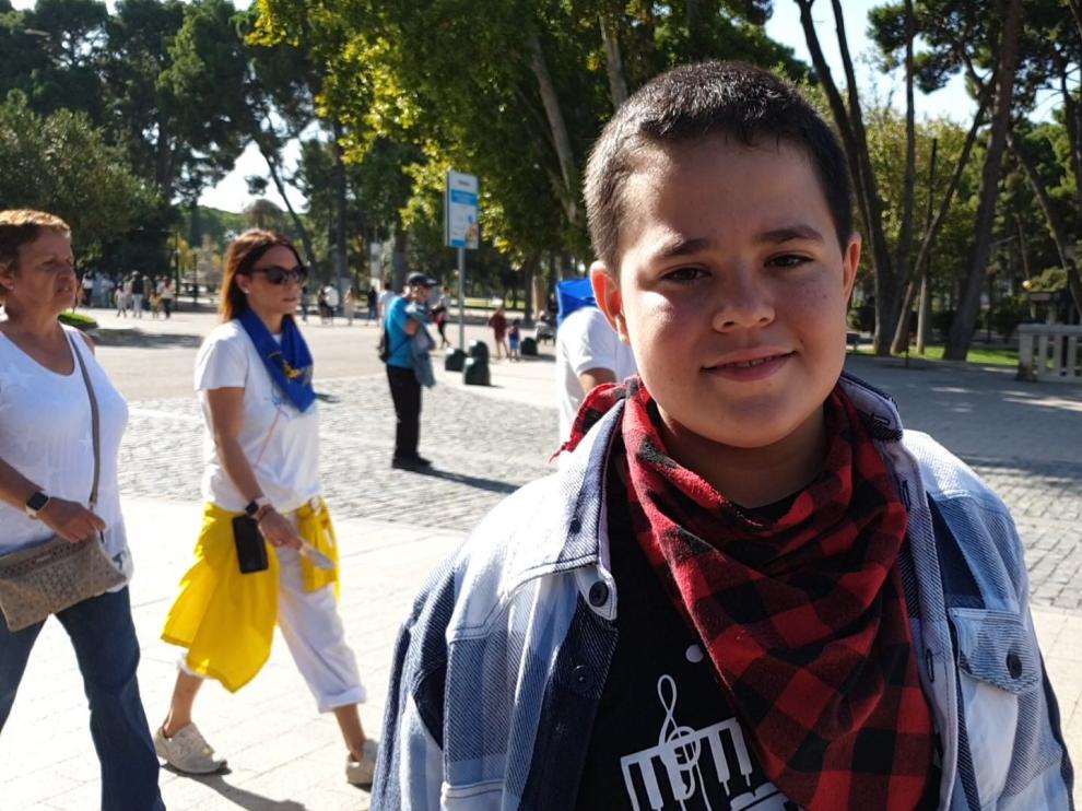 Diego de Pablo, de 12 años, pregonero de las Fiestas del Pilar 2022