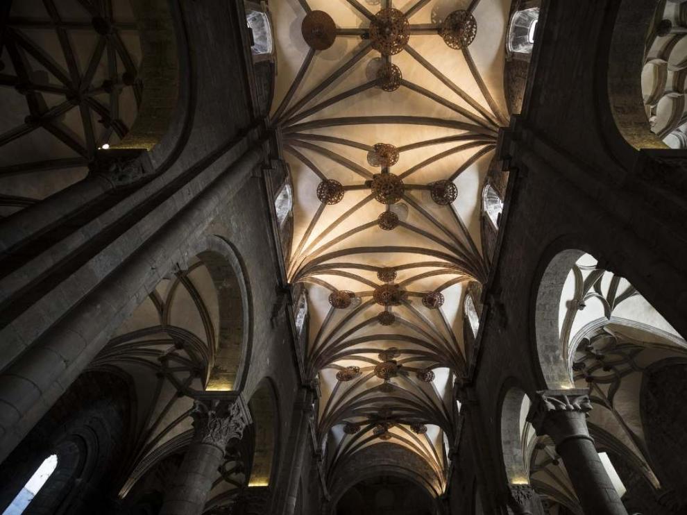 Interior de la catedral de Jaca.