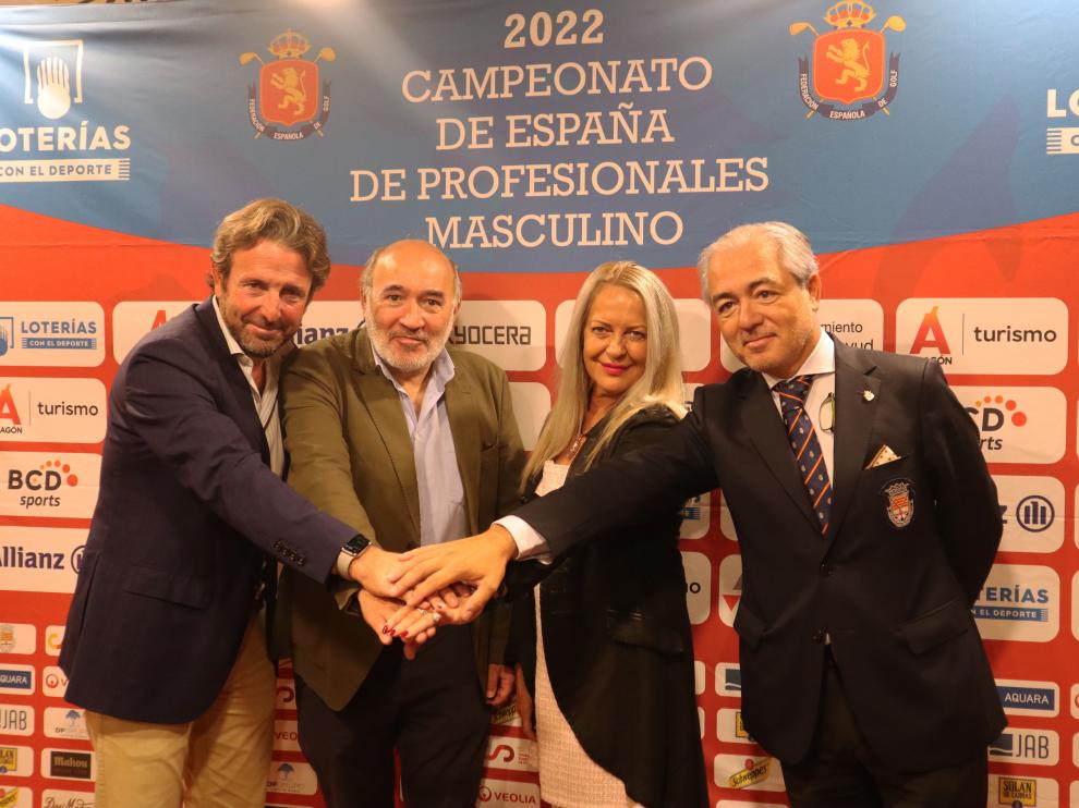 El Nacional de profesionales de golf se ha presentado en la sala de prensa de la Diputación de Zaragoza