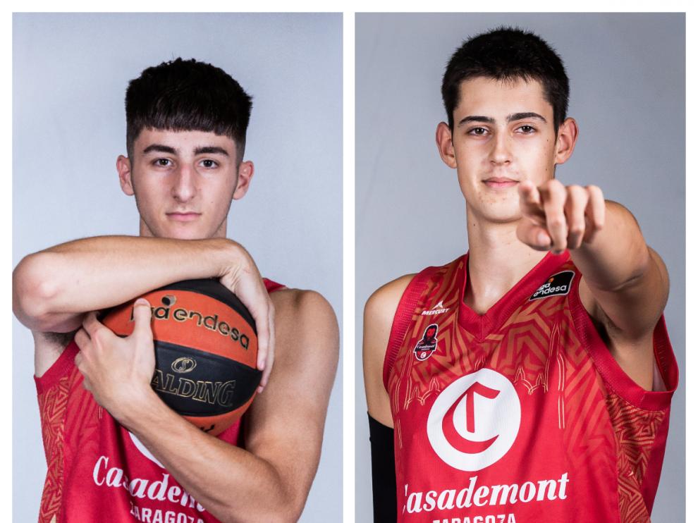 Lucas Langarita y Aday Mara, canteranos del Casademont Zaragoza.