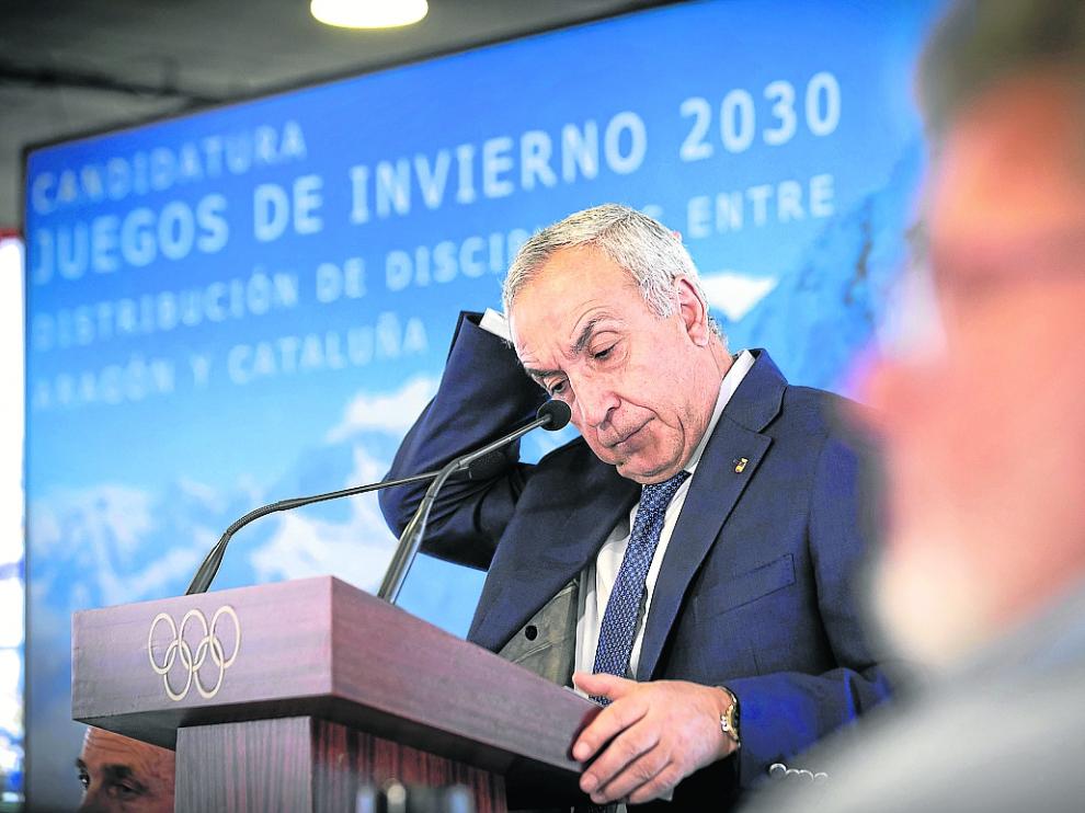Alejandro Blanco, presidente del COE, certificó en junio el fin de la candidatura conjunta