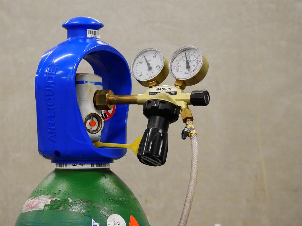 Botella de gas, en una imagen de archivo