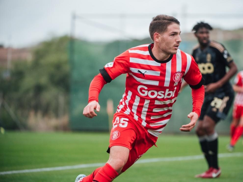Manu Vallejo, en un partido del Girona del pasado mes de diciembtre.