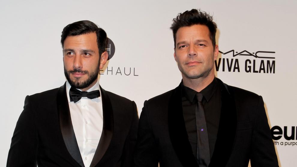 Ricky Martin junto a su marido, Jwan Yosef.