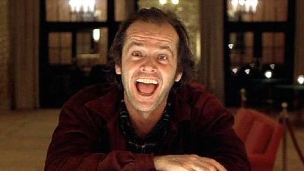 Jack Nicholson y su risa en 'El resplandor', que hiela la sangre.