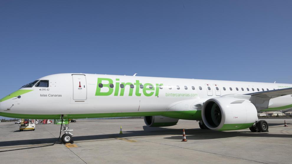 Un avión de Binter Canarias.