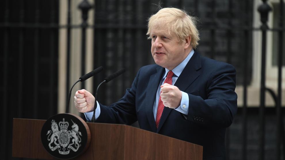 Comparecencia del primer ministro de Reino Unido, Boris Johnson