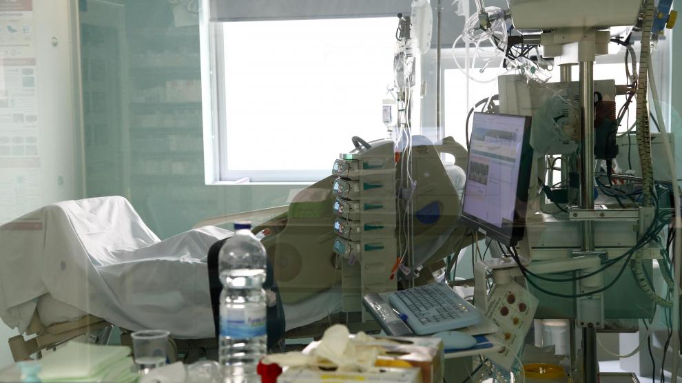 Imagen de archivo del interior del hospital Miguel Servet, durante la pandemia.