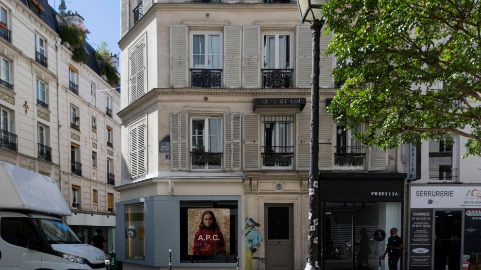 Vista del edificio de París donde se encuentra la vivienda en la que residirá Josu Ternera.