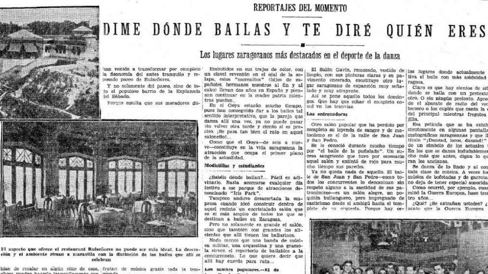 El reportaje de HERALDO pasea al lector por los locales de moda de una Zaragoza de 1932 en la que, según la juventud, se bailaba "como nunca se había bailado"