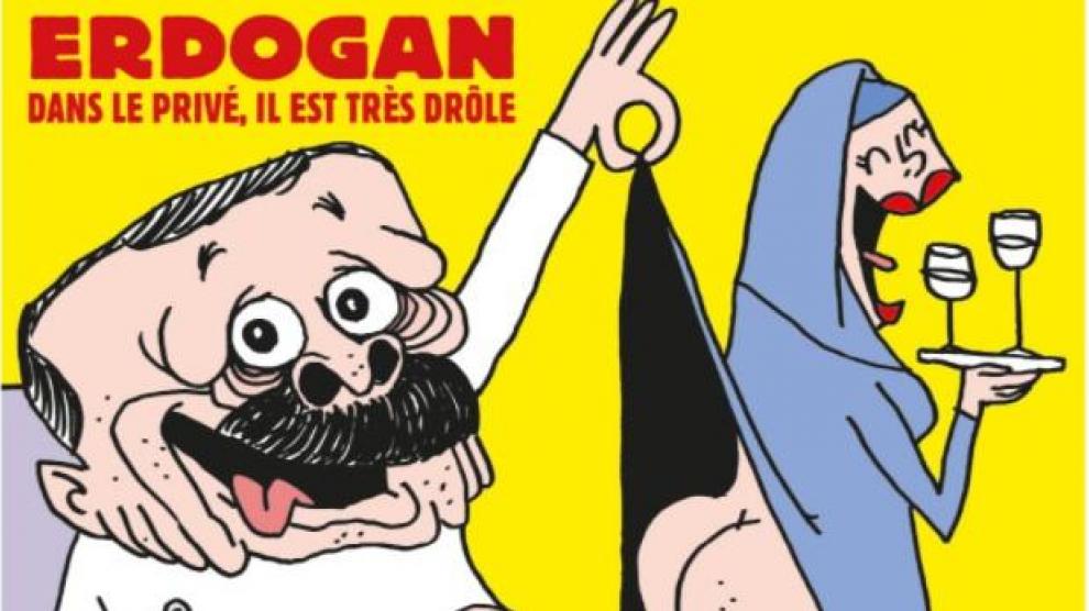 Portada de 'Charlie Hebdo' con la caricatura de Erdogan.