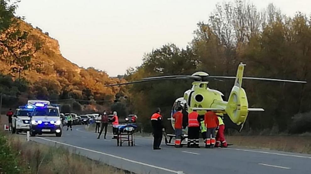El conductor arrolló a dos ciclistas en Pozán de Vero, uno de los cuales murió horas después.