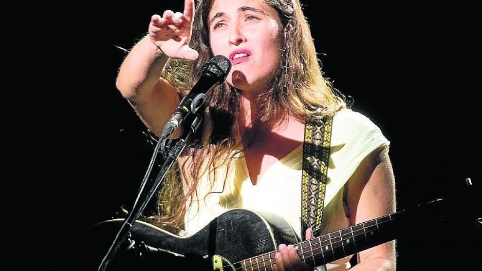 Silvia Pérez Cruz, en un recital en la Alhambra de Granada en 2019.