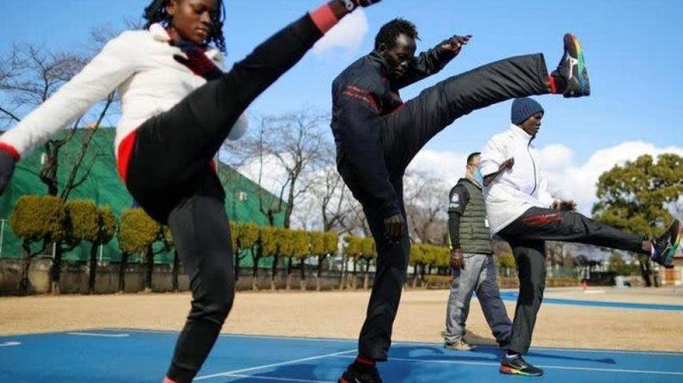 Atletas sudaneses en Japón