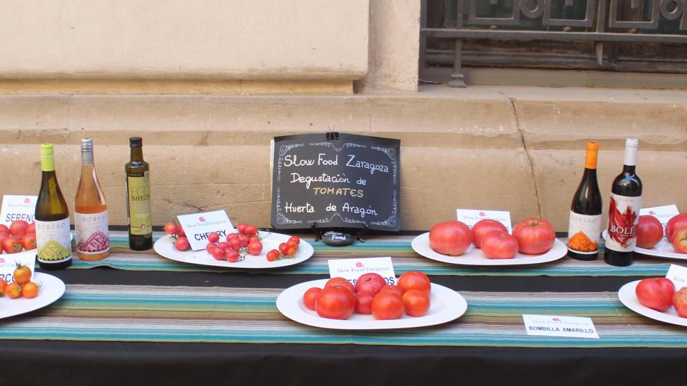 Slow Food Zaragoza reivindica los  mejores tomates ecológicos de Aragón