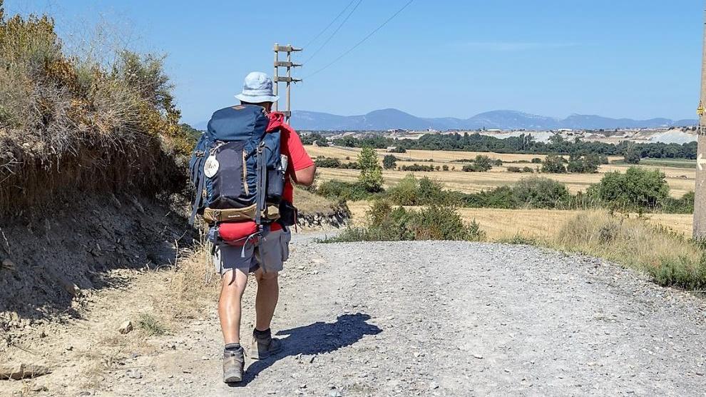 Imagen de archivo de un tramo del Camino de Santiago en la Jacetania.